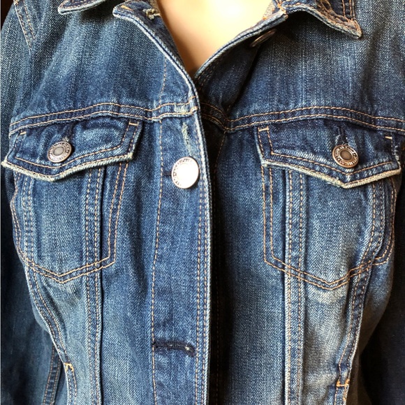 Juniors women American Eagle Jean Jacket size medium - Picture 3 of 8